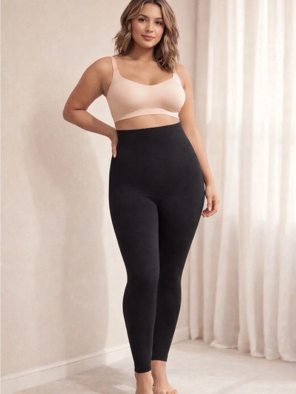 Shapermint Empetua High-Waist Black Shaping Leggings 2xl/XXL